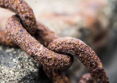 Rusty Chain Close Up