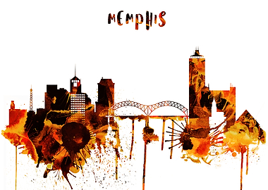 Memphis Tennessee Skyline