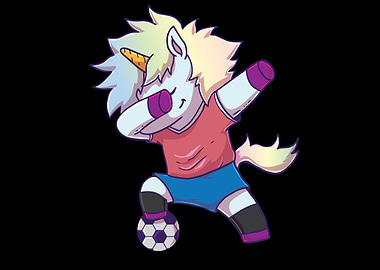 Dabbing Unicorn Soccer