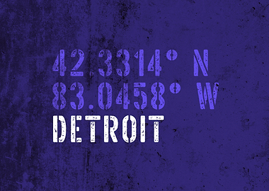 Detroit City Coordinates