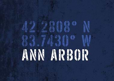 Ann Arbor City Coordinates