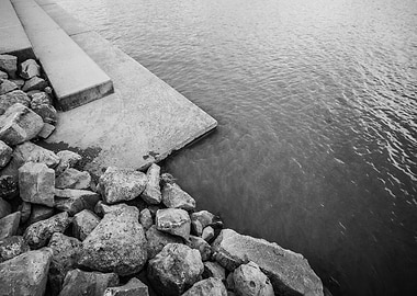 Lake Shore with Rocks