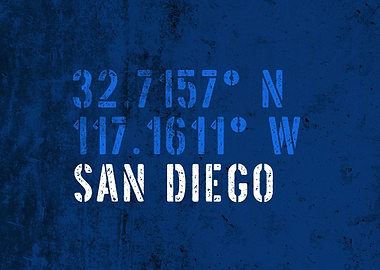 San Diego City Coordinates