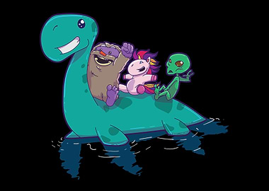 Nessie Unicorn Alien