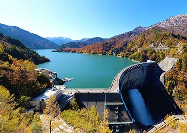 Autumn at Kurobe Japan