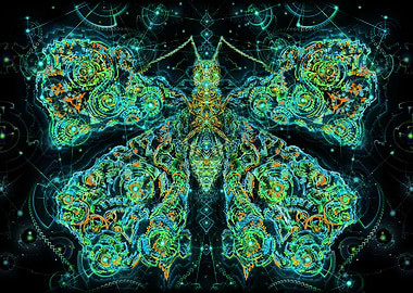 Galactic butterfly