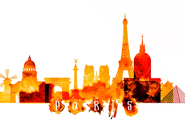 Paris France Skyline