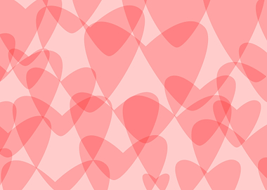 Pink Hearts Background