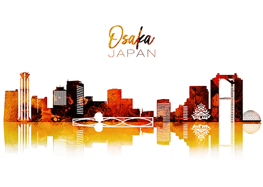 Osaka Japan Skyline