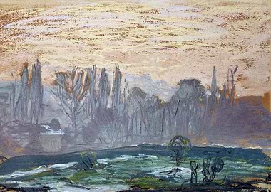 Monet Winter Landscape