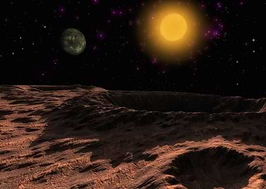 The planet and its sun