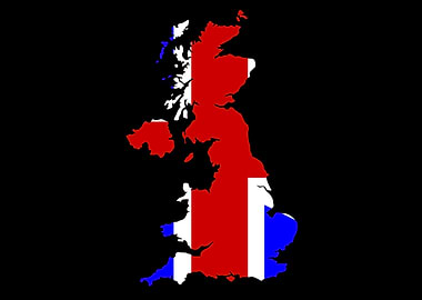 UK Flag and Silhouette