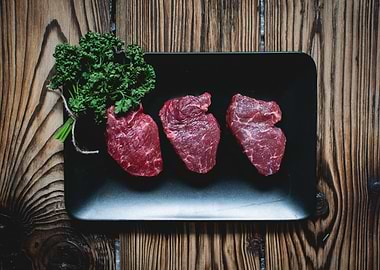Raw Beef Steaks