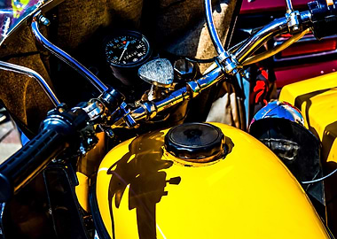 Yellow Motorbike Details