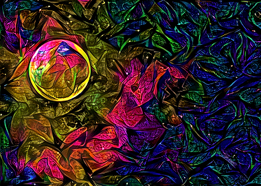 Fire Tongue Space Planet