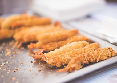 Fried Prawns Seafood