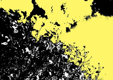 Yellow abstract flat