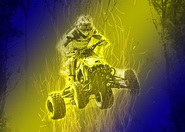 Four wheels motor bike