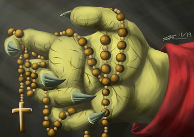 Guilty Hand In Prayer