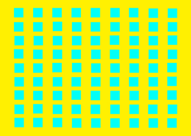 Blue Squares on Yellow