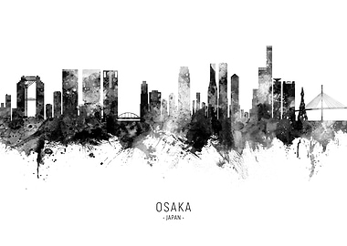 Osaka Skyline Japan