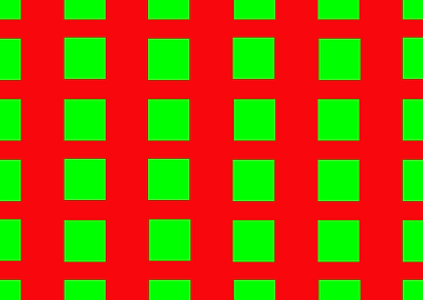 Green Squares on Red
