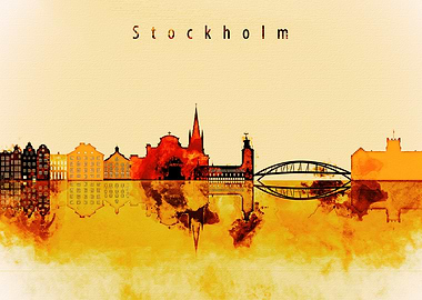 Stockholm Sweden Skyline