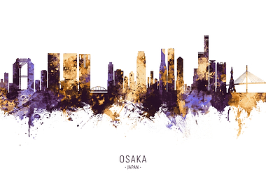 Osaka Skyline Japan