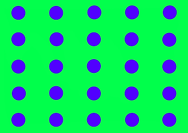 Blue Dots on Green