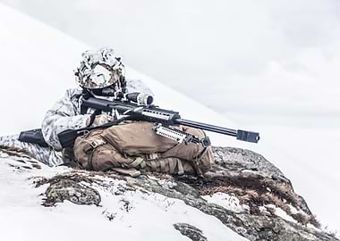 Army soldier with Sniper