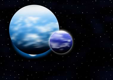 Two Blue Planets