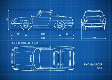 FIAT 850 SPIDER 1968