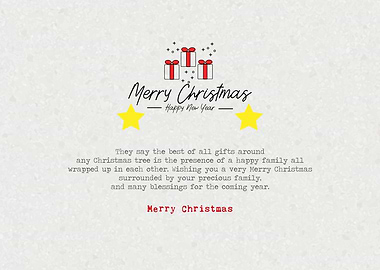 Merry Christmas typography