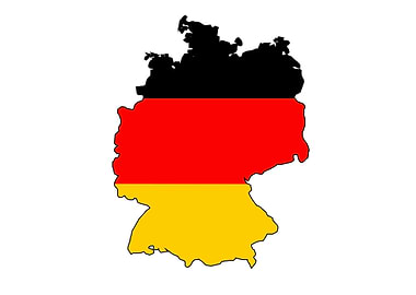 German Flag Map