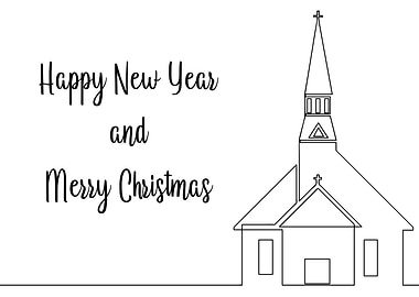 Merry Christmas typography