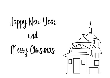 Merry Christmas typography