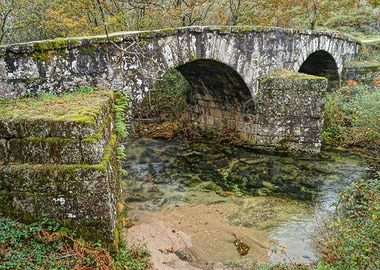 Roman Bridge over stream
