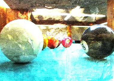 Billiard art print w 9