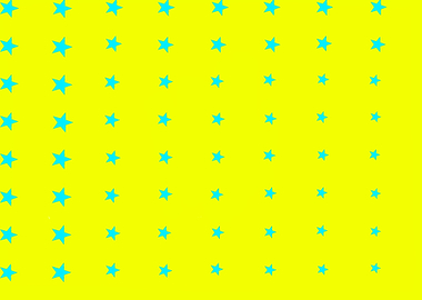 Blue Stars on Yellow
