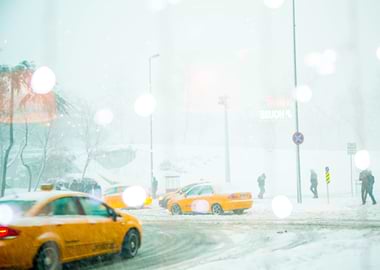 Yellow Cab White Snow