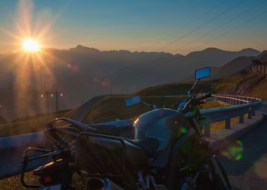 Sunrise in the alps