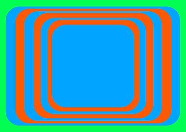 Blue and Orange Squares