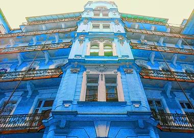 beautiful colorful house