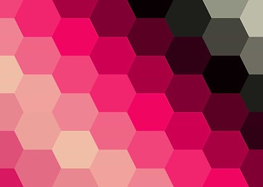 Hotpink Trianglify colors