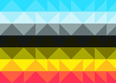 Rainbow Trianglify colors