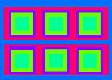 Six Green Squares