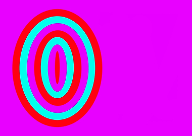 Vertical Elipse on Purple