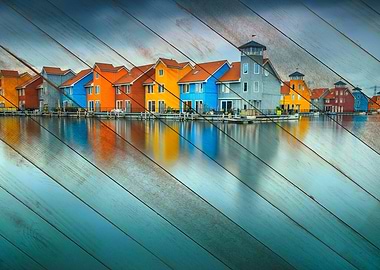 Faux Wood Waters Edge