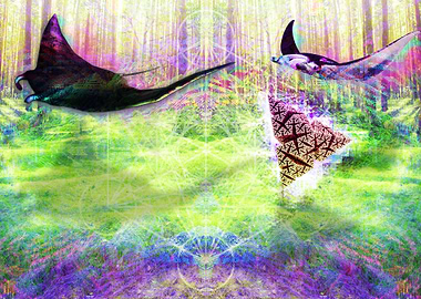 Rays of the fractal forest