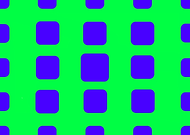 Blue Squares on Green